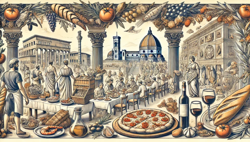 Italian gastronomy is deeply rooted in history