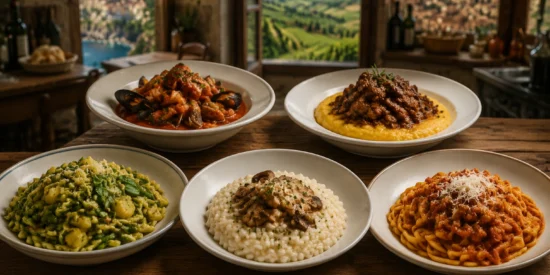 Italian Food varies from region to region