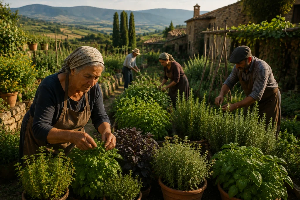Italians strongly believe in "cook with what the land gives you"